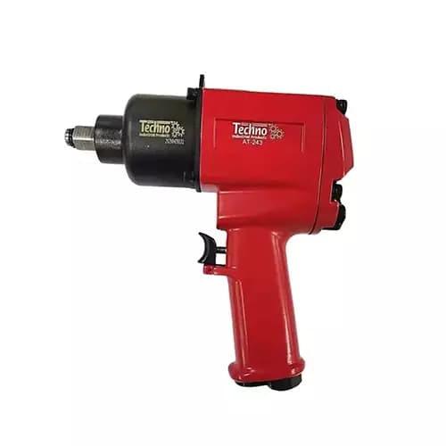Techno AT243 Professional 1/2" Twin Hammer Air Impact Wrench (8000 RPM, 850 Nm Torque)
