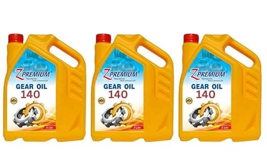 Z Premium Gear Oil 140, 5 Litre Pack of 3, High Viscosity Lubricant with Outstanding Oxidation Resistance, Wear Protection, and Thermal Stability for( Gear Oil 140)