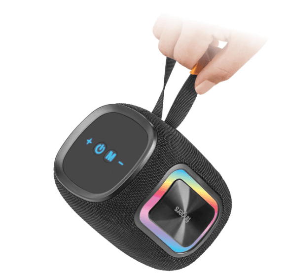 FINGERS GladiatorSound-12 Bluetooth Portable Speaker (Powerful 12 W Bass, RGB Lights, 12 Hours Playtime, Bluetooth? | FM Radio | MicroSD | USB(GladiatorSound-12)