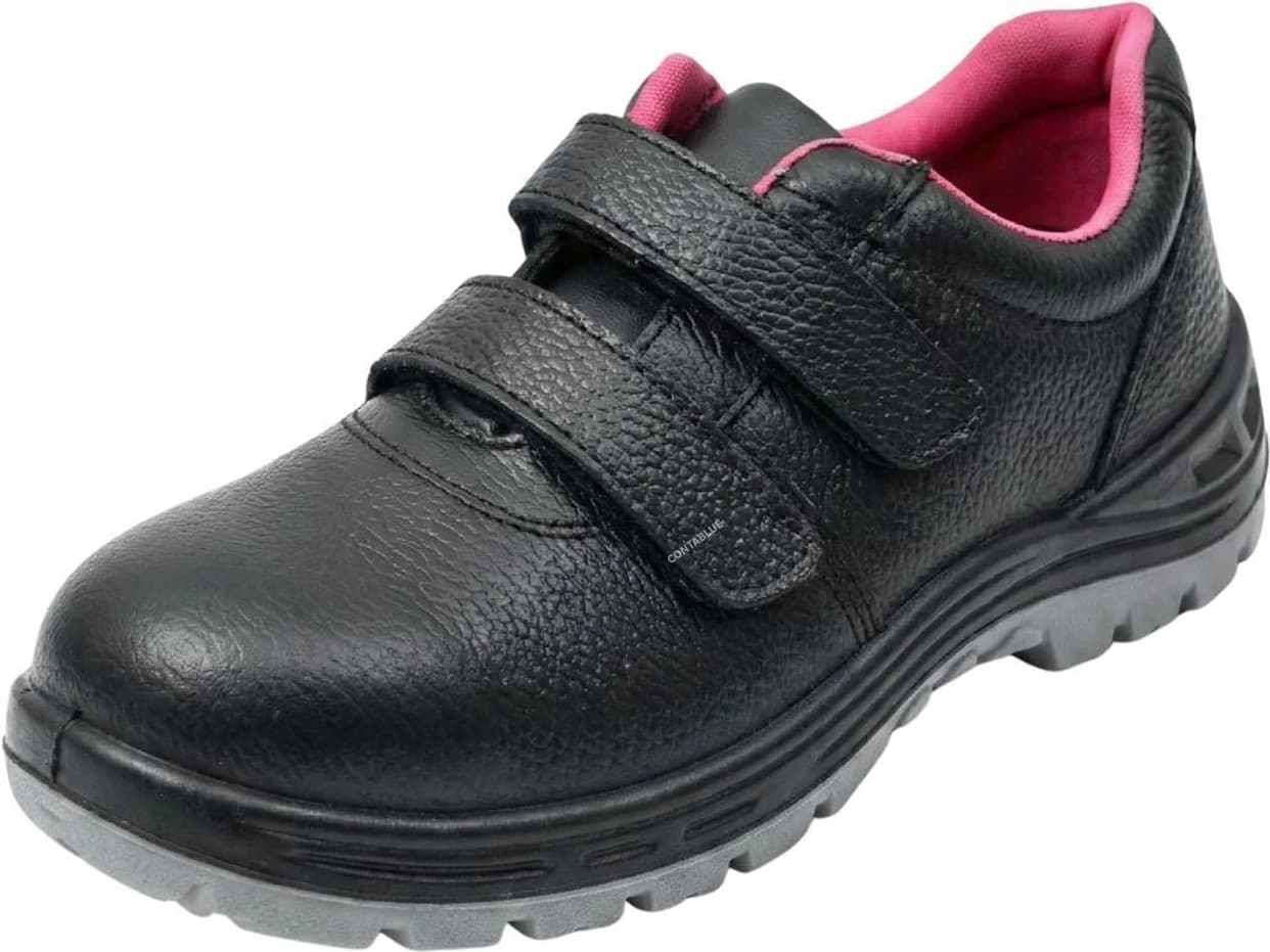 Contablue Battler-Eva Black Steel Toe Safety Shoe for women, SIZE 2