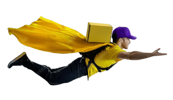 Flying Delivery Man