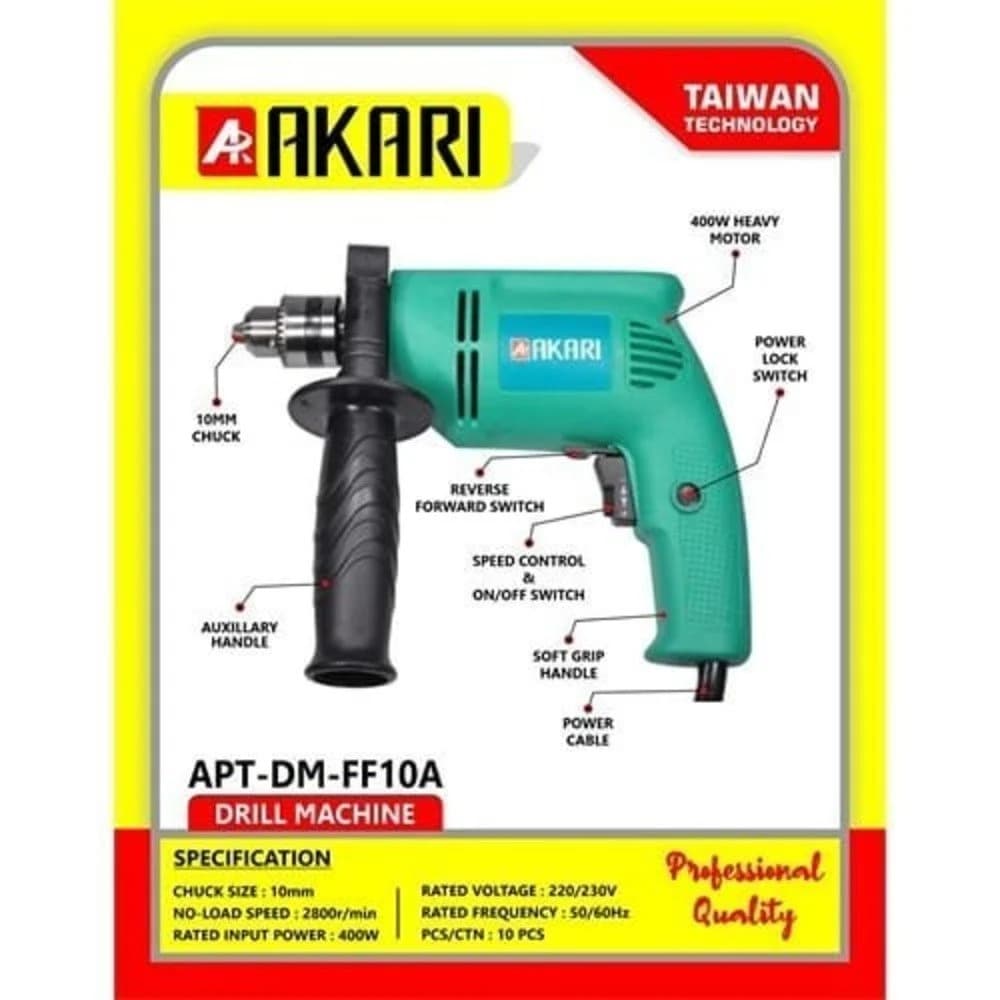 Akari APT-DM-FF10A Electric Drill Machine