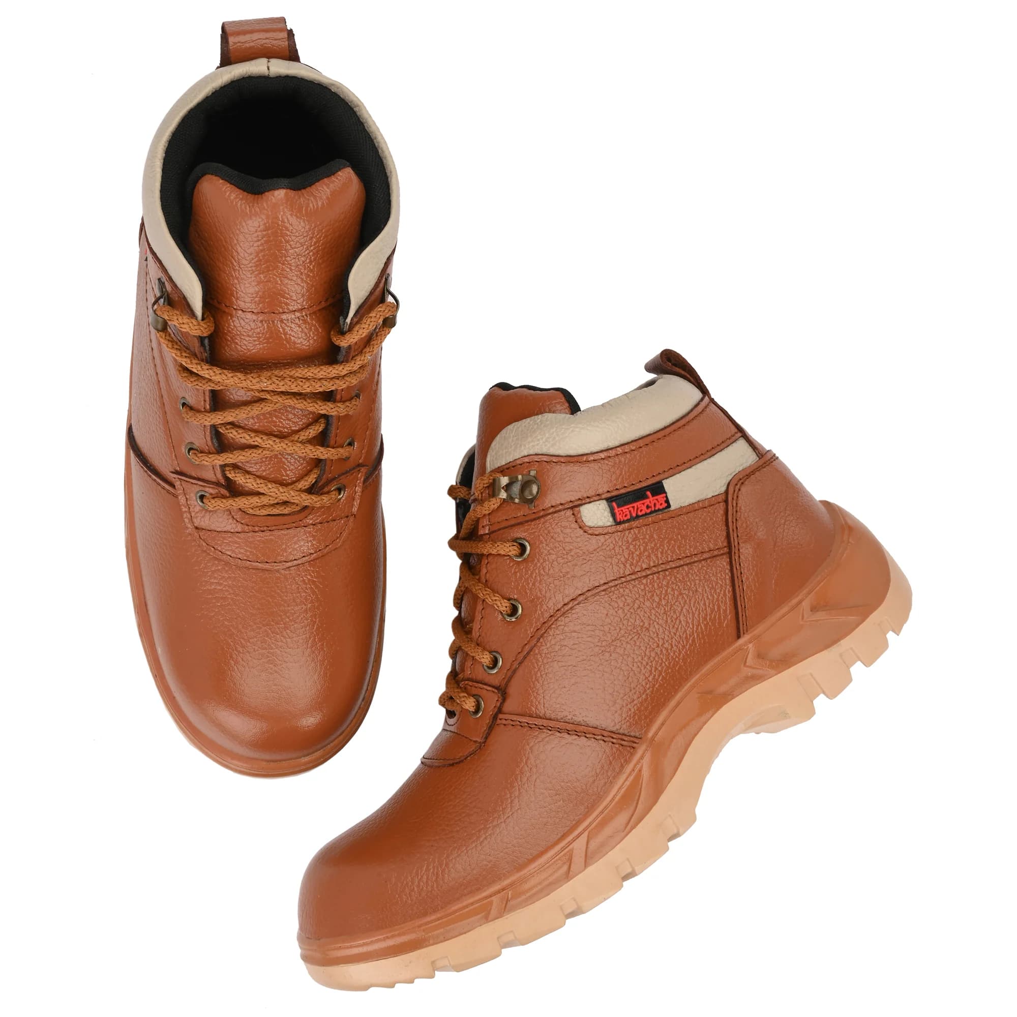 Kavacha S47 Steel Toe Leather Safety Shoe(Size-6)