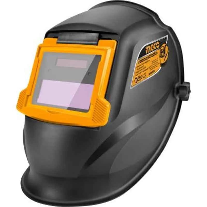 Ingco 90x35mm Polypropylene Orange & Black Auto-Darkening Welding Helmet (AHM009)