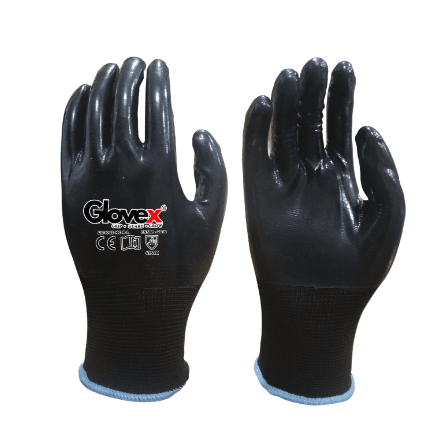 Nitrile Fully Coated Gloves(GX-1002-NFC-B) (pack of 600 prs)