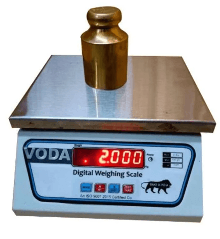 Voda 30kg Metal Counter Weighing Scale with 1 Year Warranty Platform Size: 185x225 mm(Counter Weighing Scale)