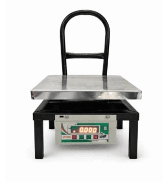 Voda 100kg Stainless Steel Bench Type Weighing Scale with 1 Year Warranty Platform Size: 300x300 mm(Stainless Steel Bench Type)