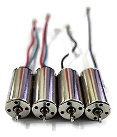 HUMSER 4-piece 3.7V coreless drone motor set with 2 CW and 2 CCW motors for quadcopters and DIY UAV projects.