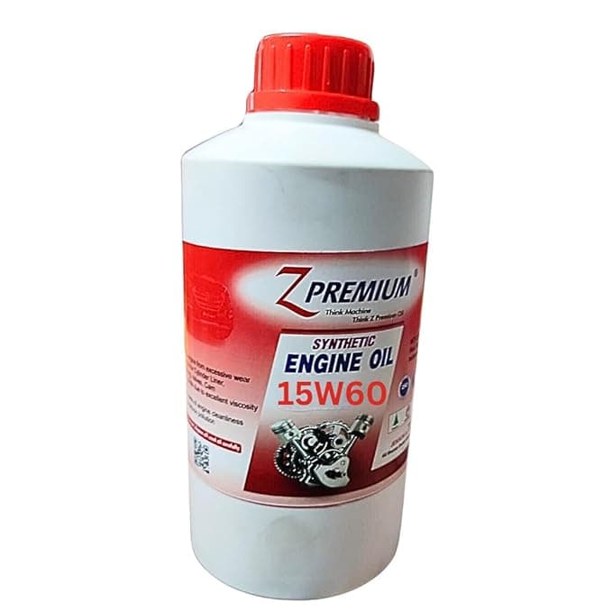 Z Premium 15W60 Engine Oil, 1 Litre, Multi-Grade Lubricant for Enhanced Engine Protection, Smooth Performance, Reduced Wear, and Reliable Operation(15W60 Engine Oil)