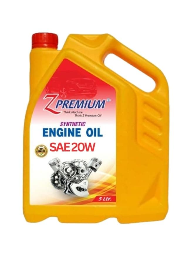 ZPremium Engine Oil SAE 20W, 5 Litres, Reliable Lubrication for Smooth Engine Operation, Wear Protection, Oxidation Resistance(Engine Oil SAE 20W)