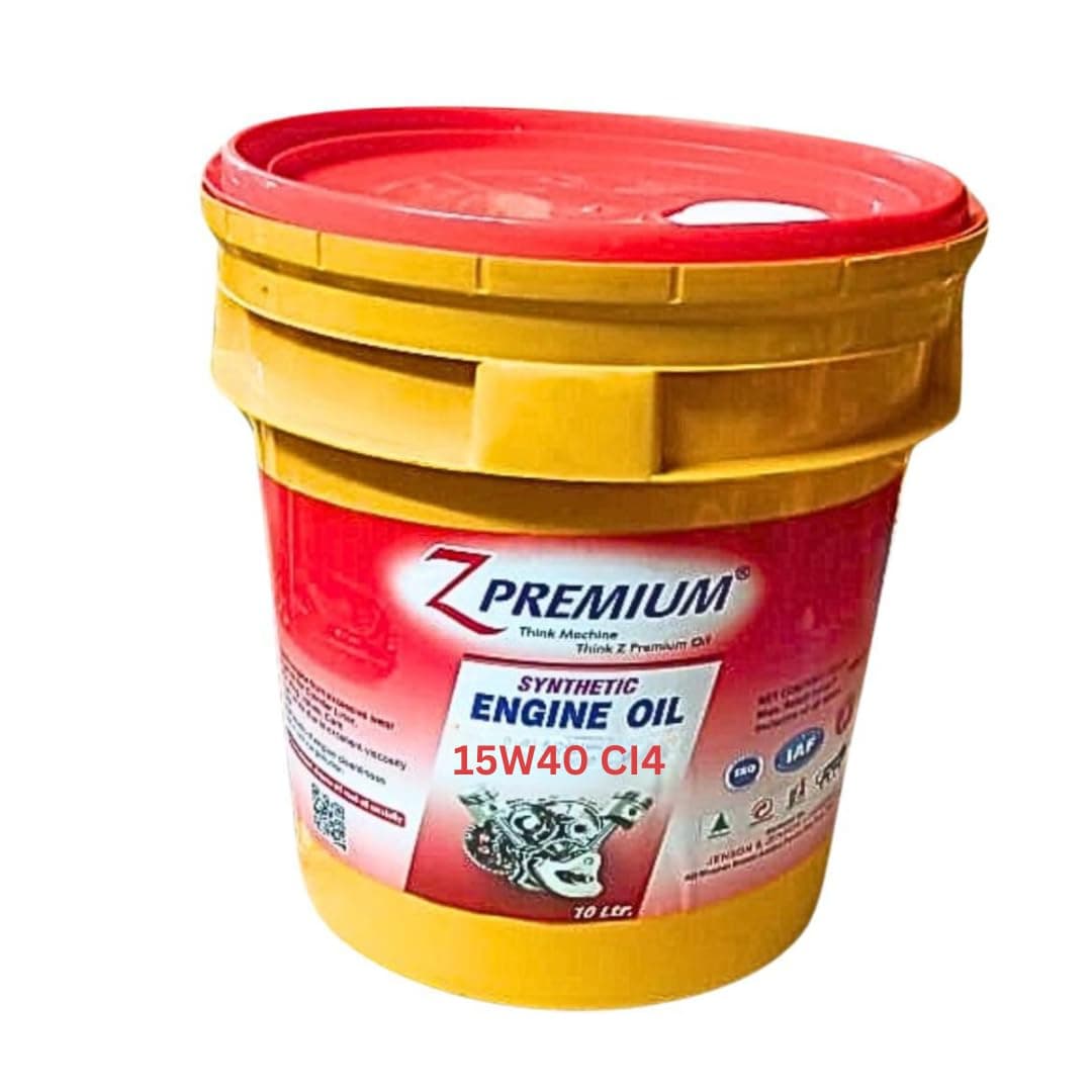 ZPremium 15W40 CI4 Engine Oil Bucket 10 Litre | Diesel Engine Lubricant for Cars, Trucks, Tractors & Commercial Vehicles | Helps Reduce Wear, Protects(15W40 CI4 Engine Oil Bucket )