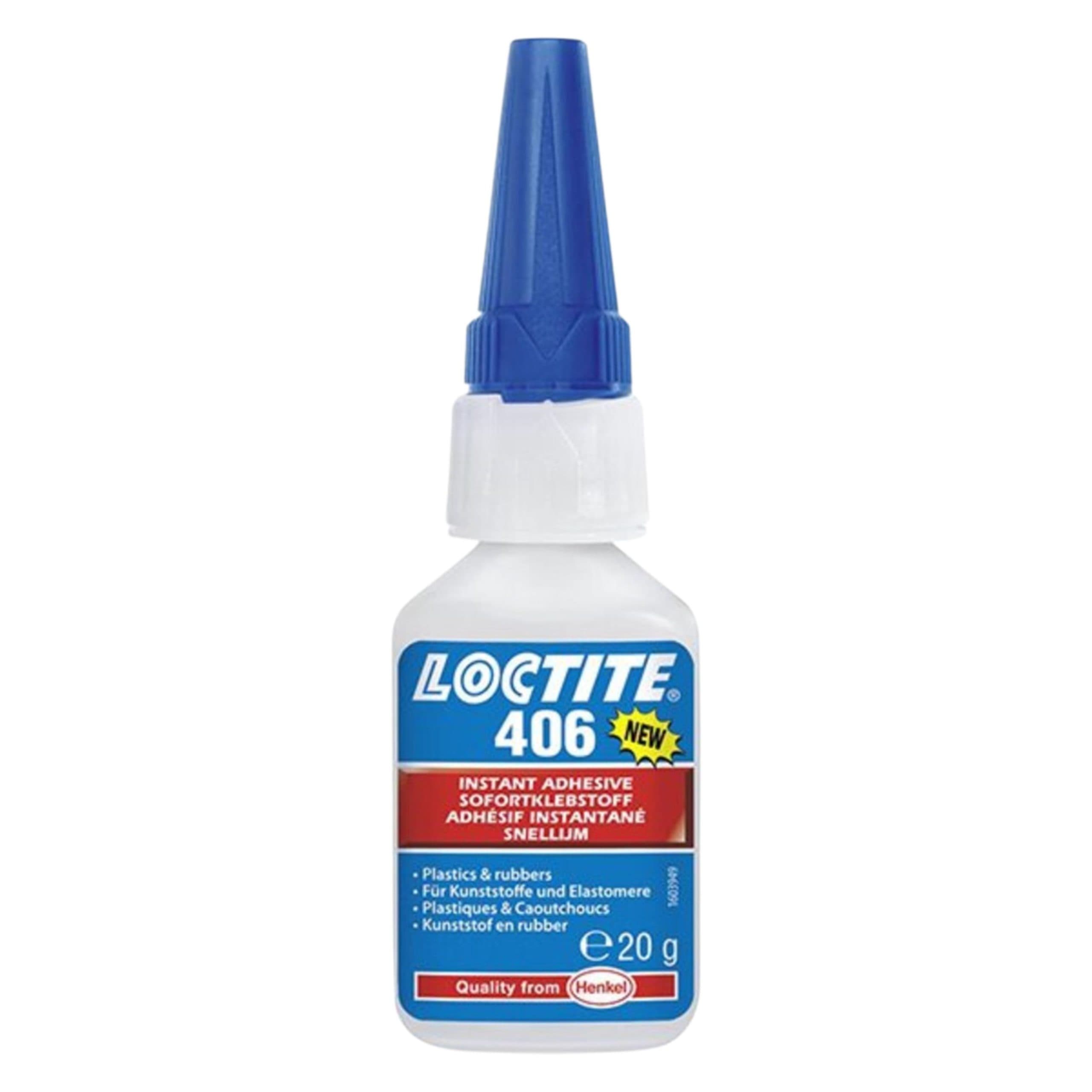 Loctite 406 Instant Adhesive 20gm for Plastics and Rubber Bonding