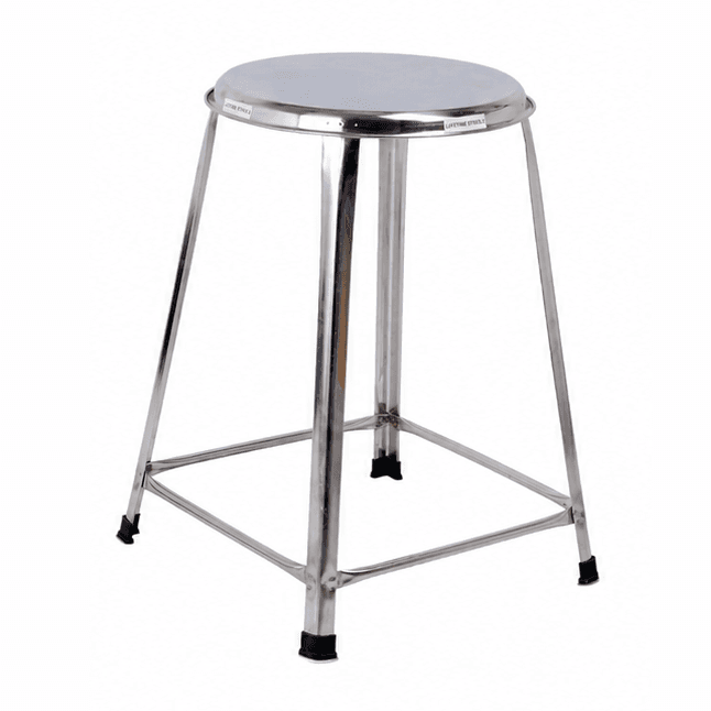 Steel Round Stool Home, Bathroom Multipurpose – 24 Inches, Pack of 2