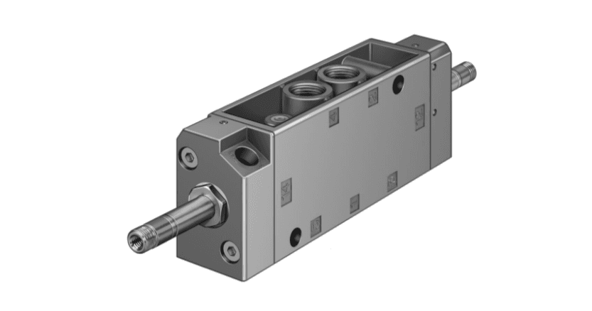 FESTO JMFH-5-1/4 5/2 way double solenoid pneumatic directional control valve with G1/4 ports for industrial automation systems.