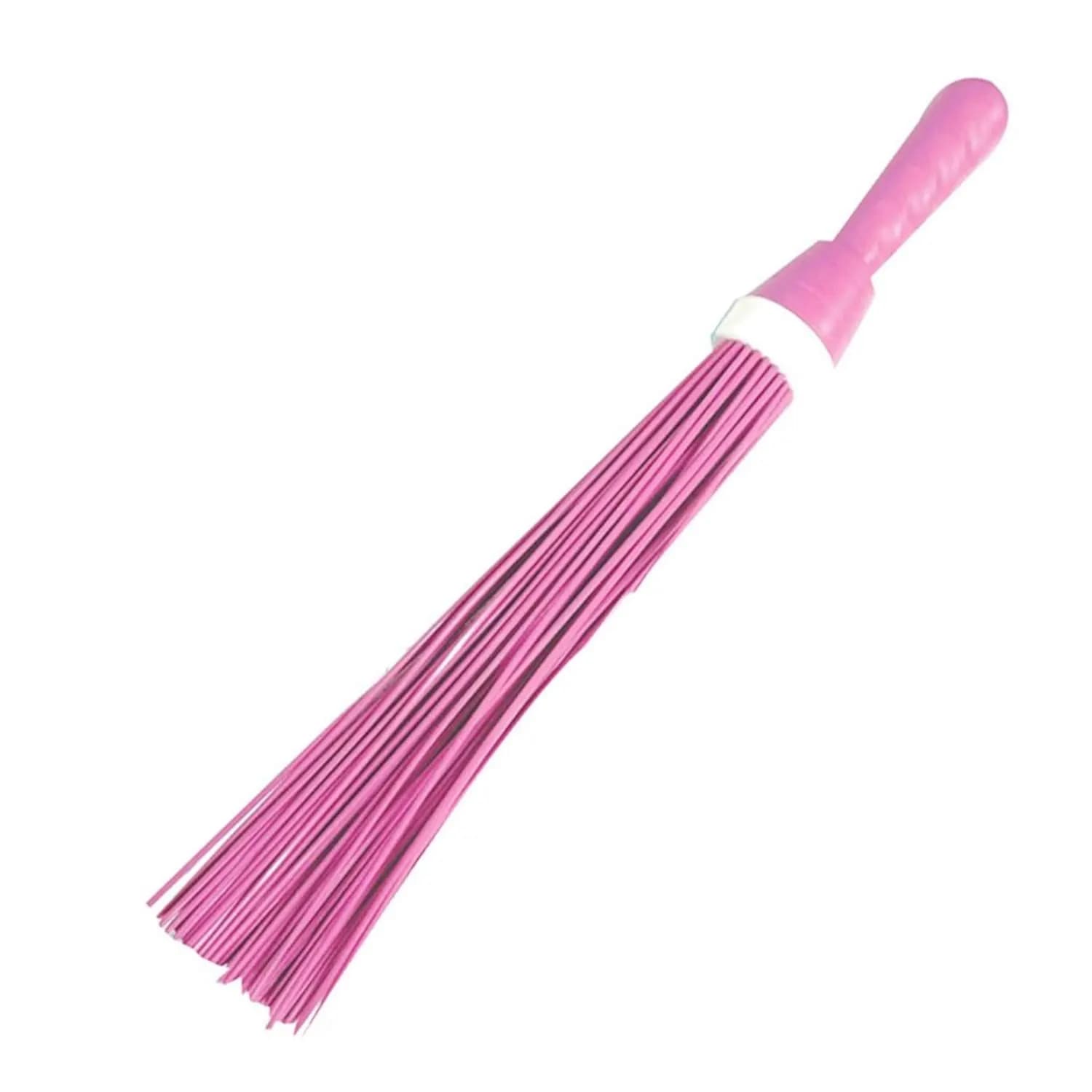 Plastic Hard Broom for Washroom, Toilet & Office Cleaning | Long Handle | Virgin Plastic Bristles | Pack of 3