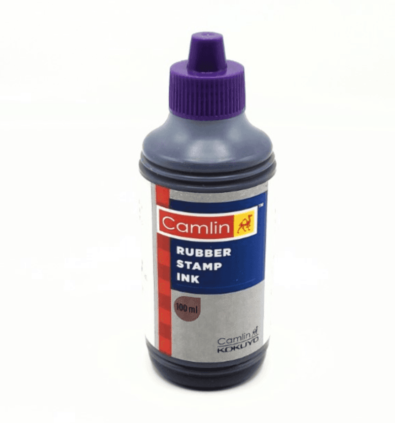 Camlin Kokuyo - Rubber Stamp Pad Ink - 100ml Violet (pack of 5)