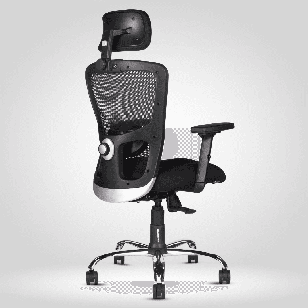 HUMAN METHOD VIBE PRO Series Premium Office & Study Chair Ergonomic Breathable Mesh High Back Black, HMVS01-PR01