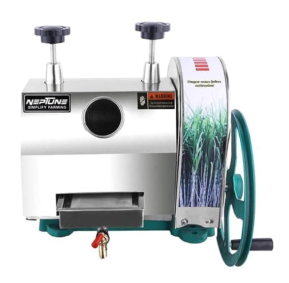 Neptune Simplify Farming Strong & Durable Stainless Steel Manual Sugar Cane Juice Machine | Hand Sugar Cane Juicer, Sugarcane Squeezer For Commercial Use