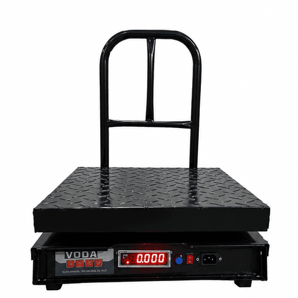 Voda 200kg Mild Steel Black Chicken Type Heavy Duty Weighing Scale with 1 Year Warranty Platform Size: 300x300 mm(Chicken Type )