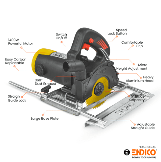 Endico 1400W 12500rpm Fiber Wood Cutter (SLOKT30)