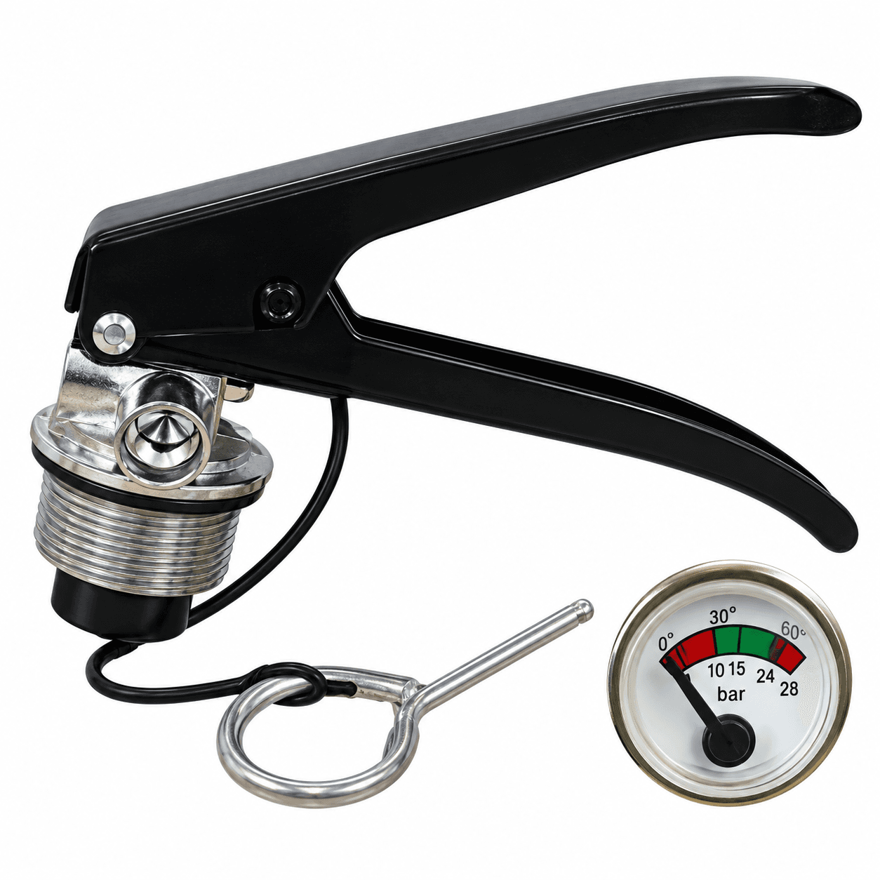 ABC Fire Extinguisher Valve with Pressure Gauge